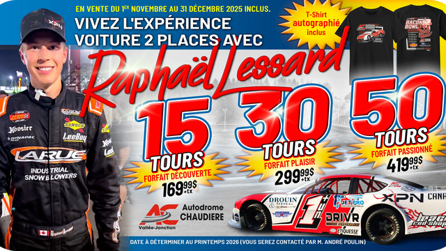 Offrez l'expérience Stock Car pour Noël
